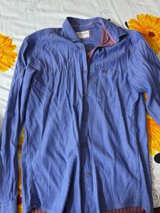 Crimson Club- Men's Blue Long Sleeve Shirt