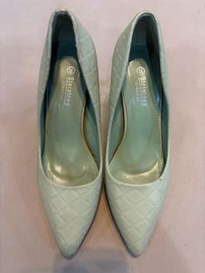 Light Green Quilted Stilettos