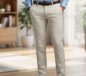 Men's Beige Chinos