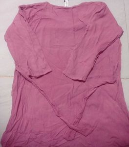 Pink Embroidered Kurta
