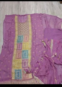 organza shimmer suit