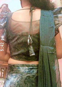 Sparkling Teal Lehenga with Blouse