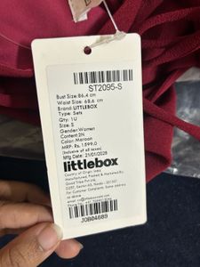 Maroon Wide Leg Trousers