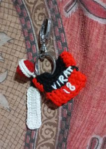 🏏 ❤Virat Kohli Crochet Jersey Keycha❤