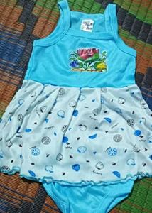 Girls Frock And Shorts Set -5 Pcs Pack