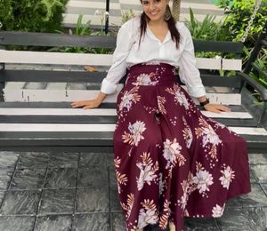 Chic Floral Print Maxi Dress