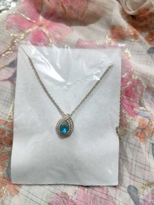 Elegant Blue Stone Necklace