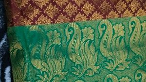 Elegant Yellow &amp; Red Kanchipuram Silk Saree