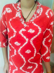 Rayon Material Small Size Kurta Set