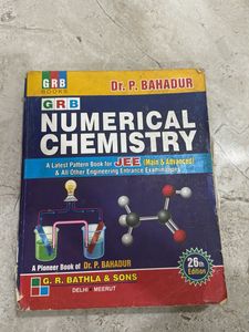 Dr. P. Bahadur Numerical Chemistry IIT JEE