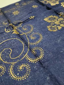 Elegant Blue &amp; Gold scarp