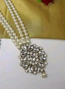 Long Pearl Kundan Mala