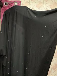 Black Abaya with Embellishments