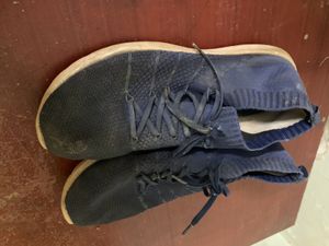 Blue Knit Sneakers