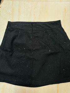 Glitter Asymmetrical Mini Skirt✨🪩