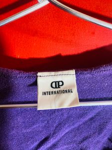 Vibrant Purple Graphic Top