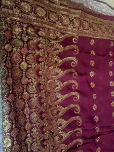 Exquisite Embroidered  party wear Saree