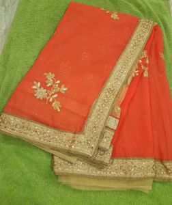 combo pack of two  Embellished Sarees