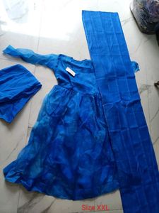 Royal Blue Kurta Set with Dupatta