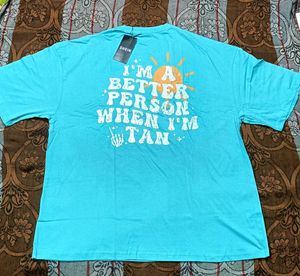 Shein "Better Person When I'm Tan" Graphic Tee