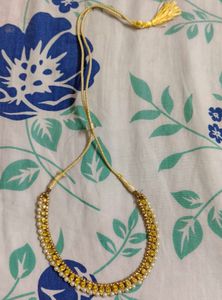 Set of 2 ~ Red &amp; Gold Pearl Necklaces