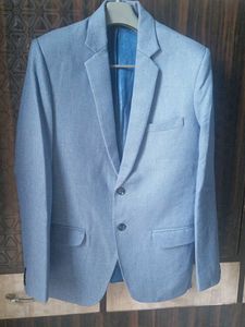 Light Blue Textured Blazer