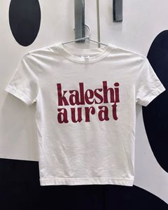 White "Kaleshi Aurat" Graphic T-Shirt