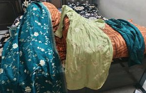 fully stiched Embroidered Salwar Suit