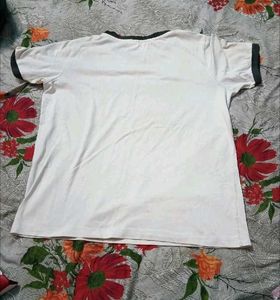 Navy Blue and white Ringer Tee (combo)