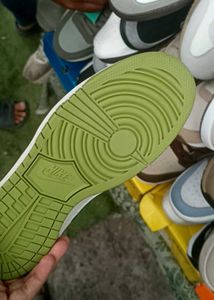 Lime Green &amp; White Nike Dunks 6-10 sizes available