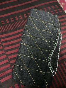 orignalStylish Quilted Denim Clutch