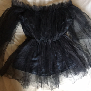 Beautiful black Net Top, Size M-L, Bust up to 36in