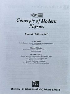 Concepts of Modern Physics Book