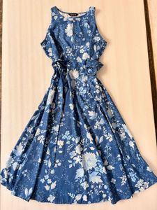 Beautiful Blue Floral Dress