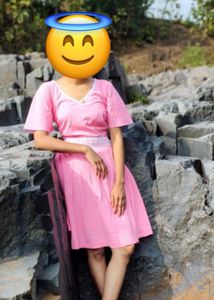 Charming Pink A-Line Dress