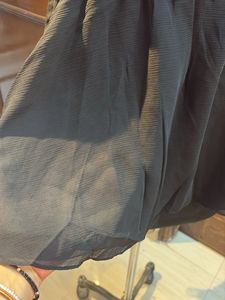 L size Chic Black Ruffle Top