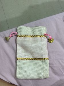 Elegant Drawstring Pouch Bag