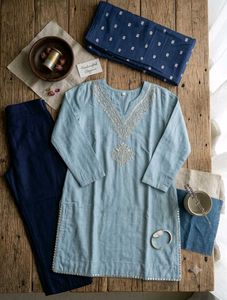 Beautiful Blue Kurta Set