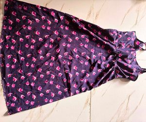 womens summer floral purple dress