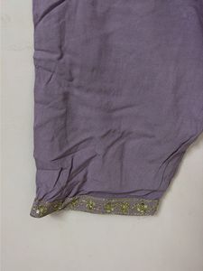 Purple Kurta with Gold Embroidery