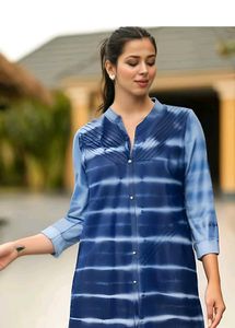 👗Smart Denim Blue Kurta/Dress