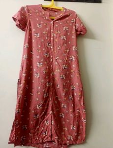 Floral Button-Down Cotton Dress 🌸
