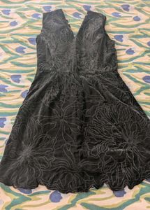 Elegant Dark Floral Dress