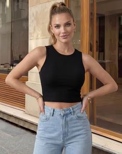 Black Sleeveless Tank Top