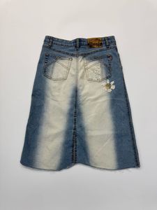 Embellished Denim Skirt