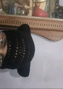 Striped Knit Cat Ear Beanie