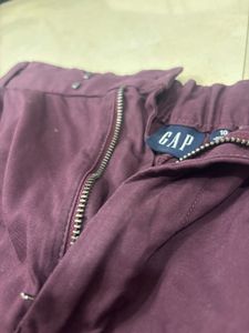 GAP Burgundy Cargo Pants