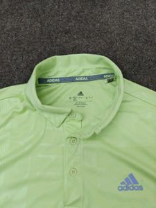 Adidas Men's Lime Green Polo Shirt