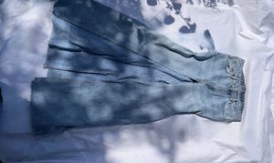 long slit denim skirt