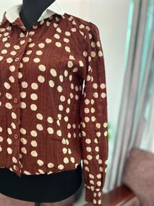 Chic Polka Dot Long Sleeve Top